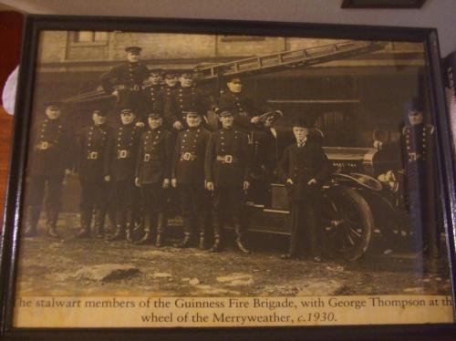 The Guinness Fire Brigade in the 1930s.