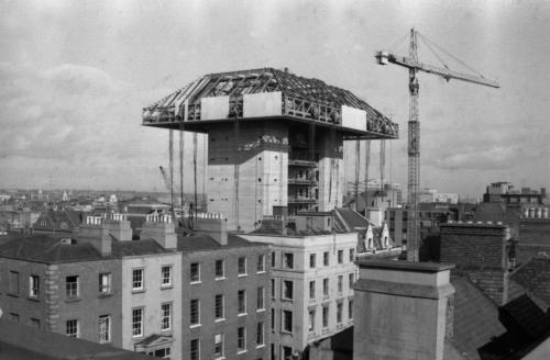 Construction under way on the Central Bank (Dublin City Public Libraries)