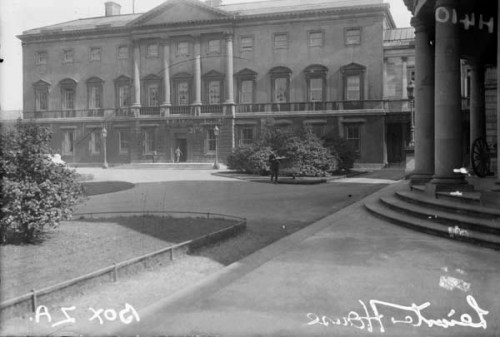 Leinster House. Today the home of the Dáil and Seanad but once the family home of the Fitzgerald family (NLI)