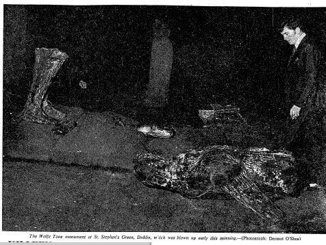 The shattered monument to Wolfe Tone (The Irish Times)