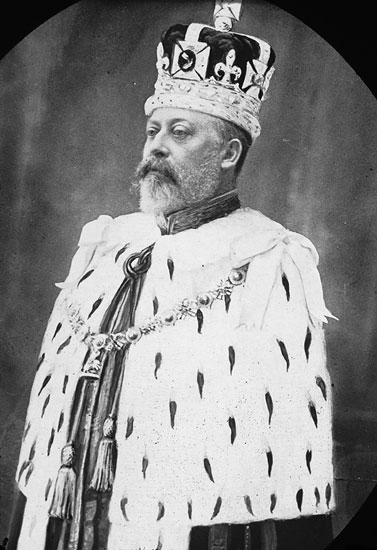 King Edward VII, who visited the International Exhibition.