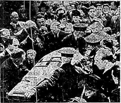 A scene from the funeral. Published first in The Irish Independent, Oct 22 1961.