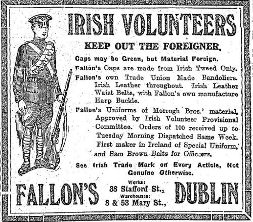 Fallon's advertisement, 1914