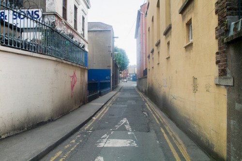 Cuckoo Lane where at the corner of George's Hill, the entrance to the tunnel was found. Credit - 'infomatique'