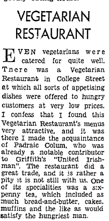 Piaras Beaslai. Irish Press, 20 November 1963