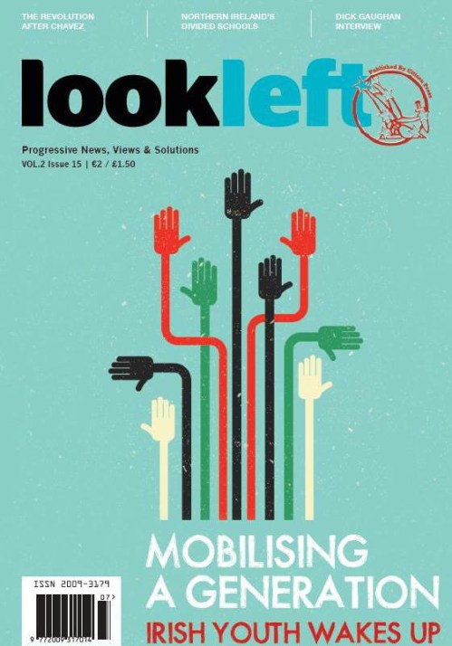 Look Left 15 cover. Design - Claire Davey.