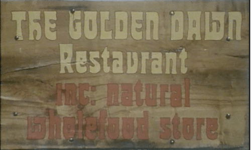 Screengrab from 1978 RTE piece on The Golden Dawn restaurant.