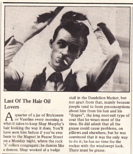 Piece on greaser Shay Murphy