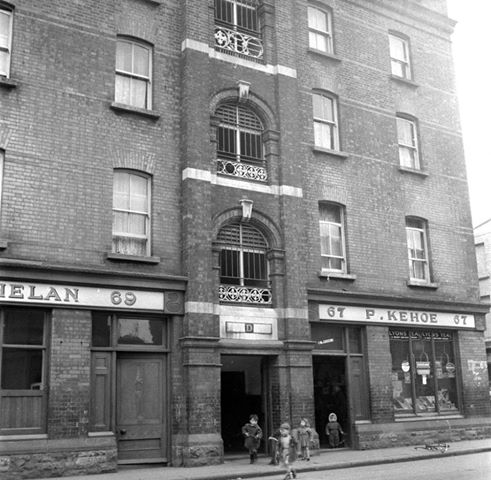 A historic image of Benburb Street (Via 'Dublin Tenement LIFE')