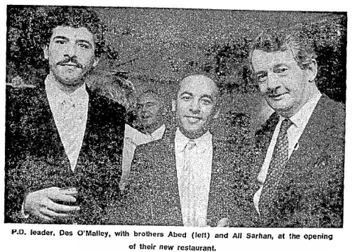 Opening of the Cedar Tree.19 October 1986,  Sunday Independent.