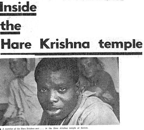 An image from inside the Hare Krishna home at Sutton, taken from the Irish Independent.