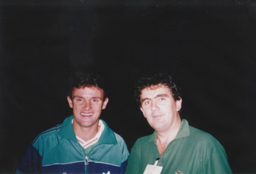 Kevin Moran and Des Cahill (RTE). Credit - BM