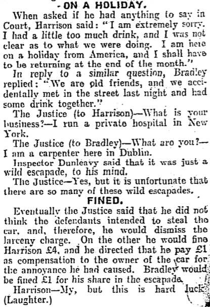 21 August 1929. The Irish Times.