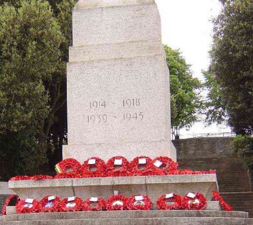Poppy wreaths at the War Memorial Gardens, Islandbridge.