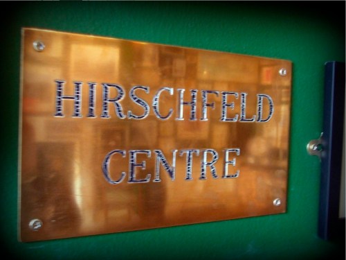 A sign of the times. Taken from the front of the Hirschfeld Centre, it is now on display in The Little Museum of Dublin.