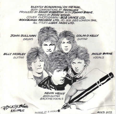 Back of 'Silently Screaming' 7inch. Scanned by 'lastpost' (45cat.com)