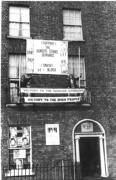 PSF's Blessington St office/drinking club in the early 1980s. Now Dublin Central Hostel. Credit - dublincentralhostel.com