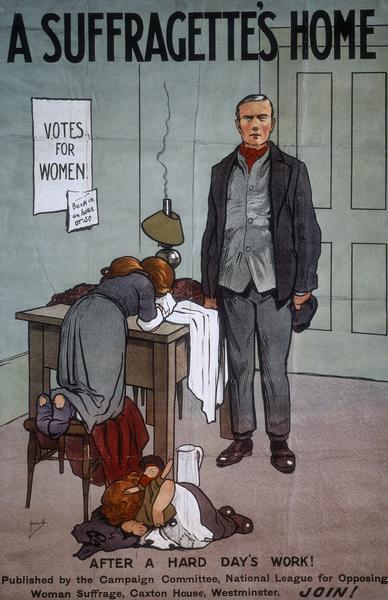 A poster from the League for Opposing Woman Suffrage (UK)