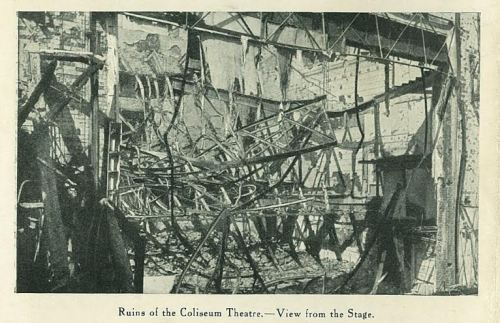 The ruins of the theatre.
