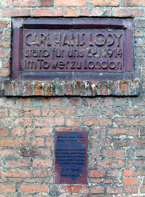 Lody memorial today. Credit - Wikipedia.