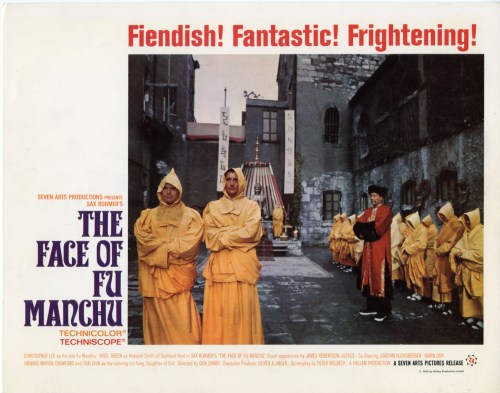 Image Credit: https://www.lewiswaynegallery.com/face-of-fu-manchu-seven-arts-1965-lobby-cards-4-christopher-lee-p-10226.html