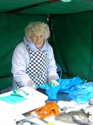 Vera at her stall. Photo credit : Michael Merrigan/Andrew Gerard Ball.