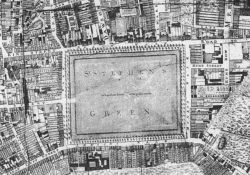 St. Stephen's Green as it appeared in the eighteenth century.