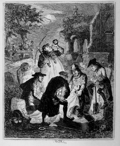 Resurrectionists (1847), by Hablot Knight Browne.  (Wiki)