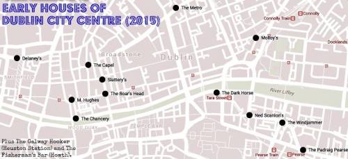 Map of Dublin Early Houses. Credit - Sam (CHTM!)