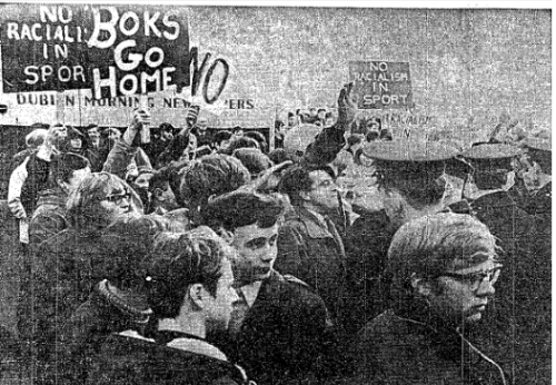 The welcoming committee at Dublin Airport.