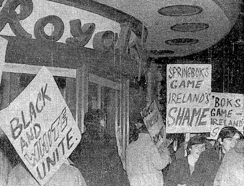 ....and later at the team hotel. (Irish Independent)