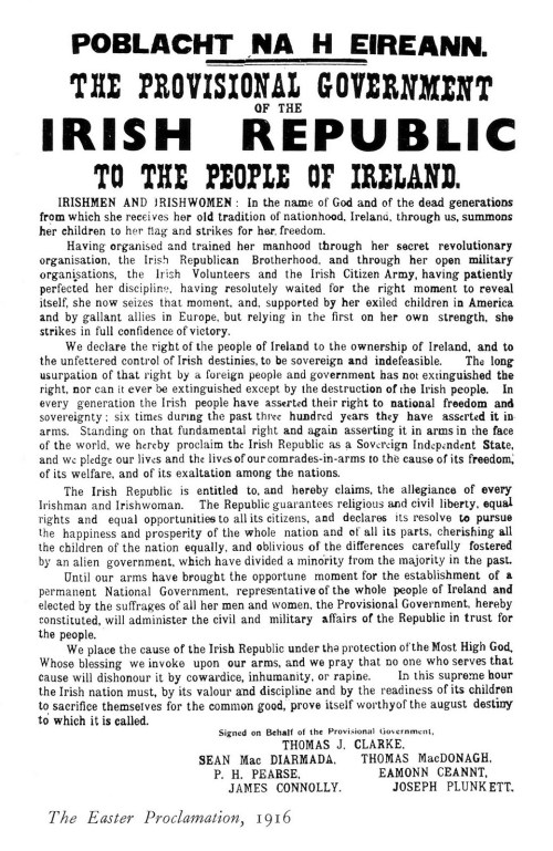 The Proclamation in full