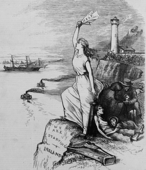 'We are starving' - Illustration from Library of Congress online.