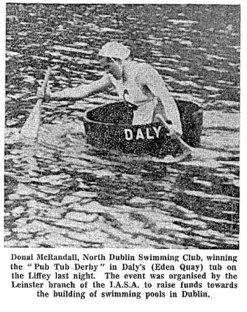 News coverage of the Pub Tub Derby, 1966.
