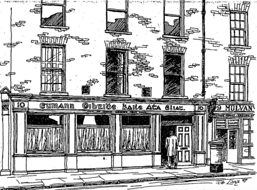 City of Dublin Working Men's Club, Wellington Quay (1989). Credit - Pat Liddy (Irish Times).