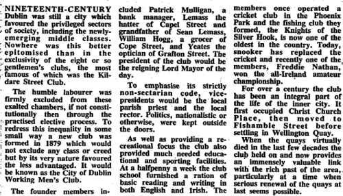 Article by Pat Liddy, Irish Times, 05 Apr 1989.