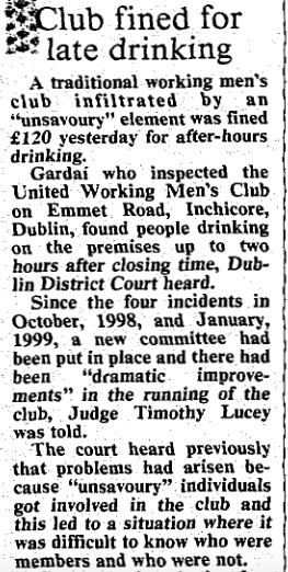 Irish Times, 13 Jan 2000.