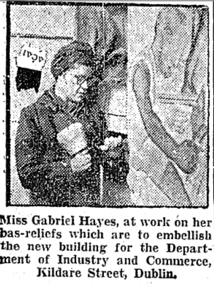 Gabriel Hayes at work (Irish Press, 13 March 1942.)