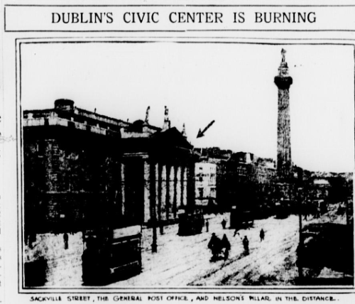 News of the Rising travelled quickly. Oklahoma City Times, 29 April 1916.