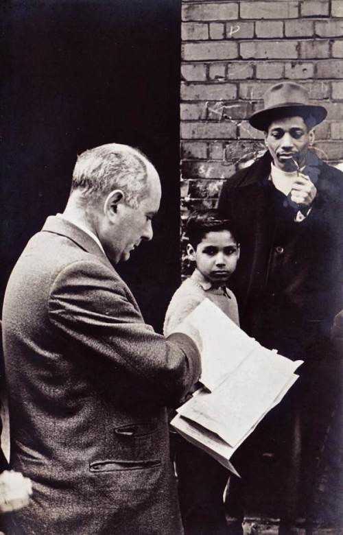 Max on the campaign trail in 1940s/1950s. Credit - http://spitalfieldslife.com