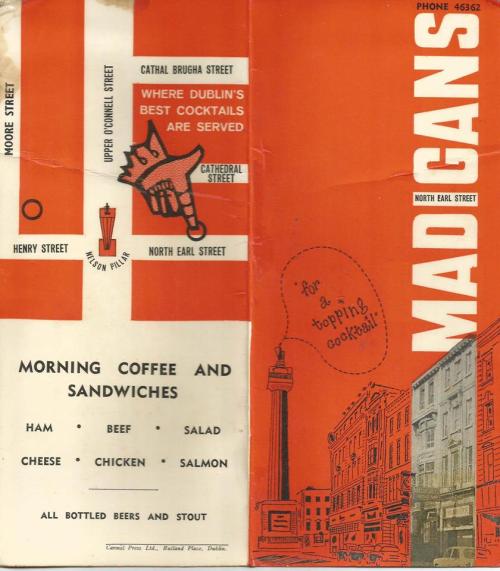 Madigans cocktail menu (1/2)