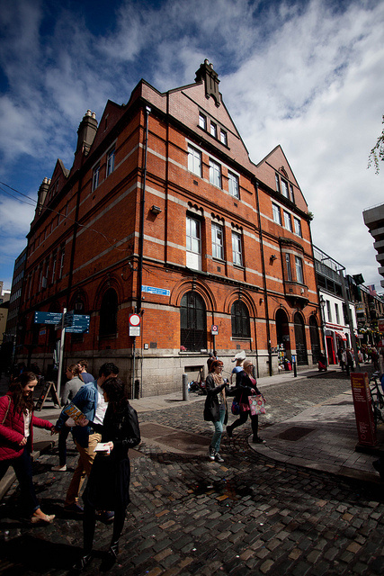 The imposing Telephone Exchange, opposite the Baker family ironworks (Image Credit: Paul Reynolds, Rabble: http://www.rabble.ie/2012/11/14/look-up3-rebel-without-a-call/)