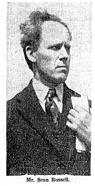 Seán Russell in the 1930s.  He died in August 1940 on board a German U-Boat, having attempted to secure German assistance for the IRA.