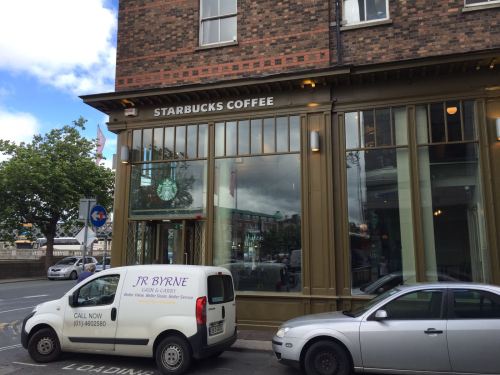 Starbucks cafe at 1-2 George's Quay, August 2016. Credit - Paul Guinan