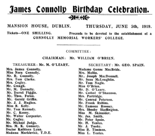 Republished in 'Songs of Freedom: The James Connolly Songbook' (PM Press, 2013), page 33.