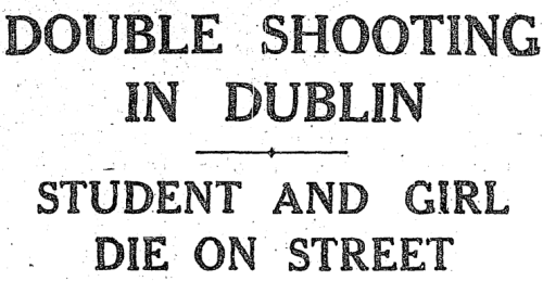 Headline in The Irish Times, 13 April 1942.